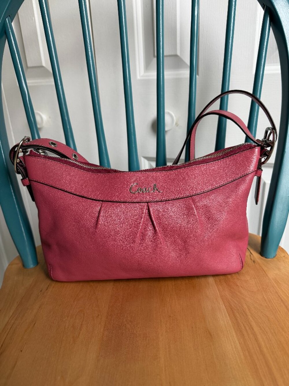Coach Ashley Rose Pink Shoulder Bag